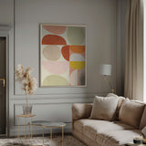 Pastel Geometry Poster och Canvastavla