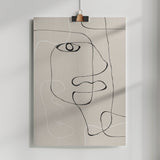 Abstract Face No1. Poster och Canvastavla