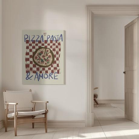 Pizza Pasta & Amore Poster och Canvastavla