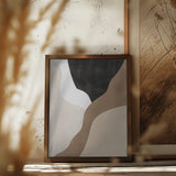 Abstract Beige and Brown Art No.2 Poster och Canvastavla