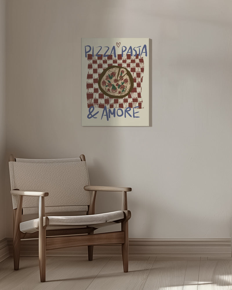 Pizza Pasta & Amore Poster och Canvastavla