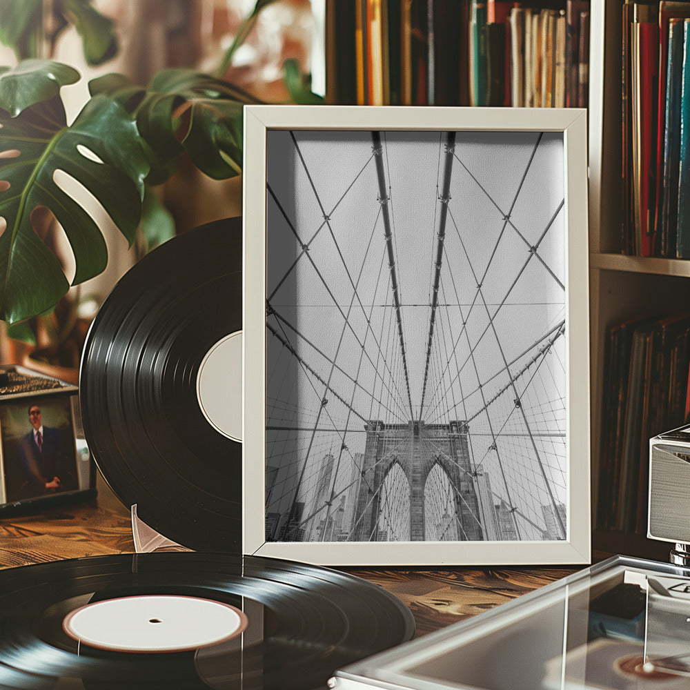 Brooklyn Bridge Poster och Canvastavla