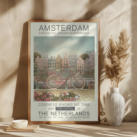 Amsterdam print Poster och Canvastavla