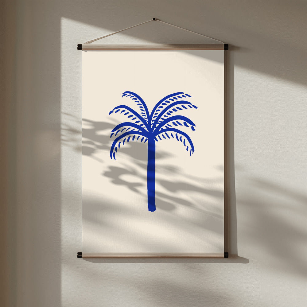 Blue Palm Poster och Canvastavla