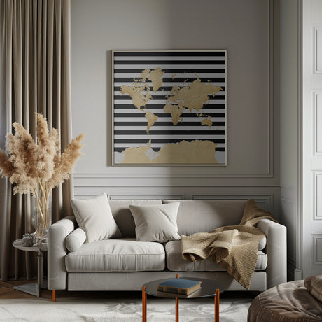 Harper world map Poster och Canvastavla