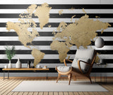 Detailed world map with cities, Harper Poster och Canvastavla