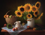 Still life with sunflowers Poster och Canvastavla