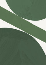 Green Abstract Poster och Canvastavla