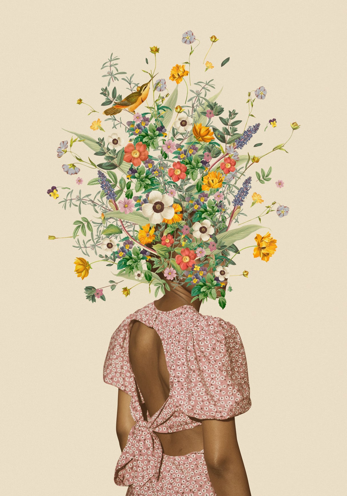 Wildflower bouquet Poster och Canvastavla