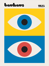 Bauhaus Eyes Abstract Poster och Canvastavla