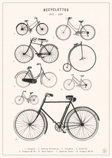 Bicyclettes Poster och Canvastavla