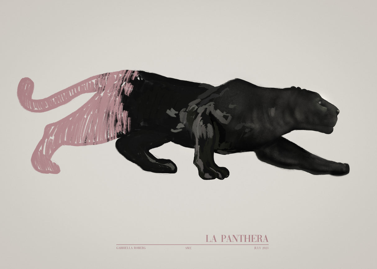 La Panthera (pink) Poster och Canvastavla