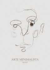 Arte Minimalista Poster och Canvastavla