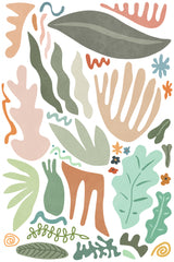 Botanical Colors and Shapes Poster och Canvastavla