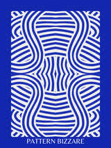 Blue Pattern Bizarre 2 Poster och Canvastavla