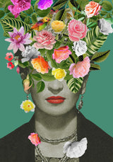 Floral Frida Poster och Canvastavla