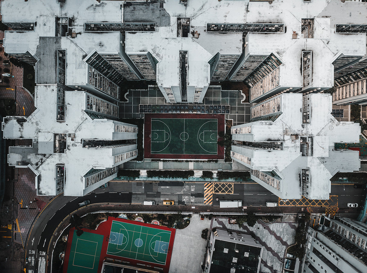 Portraits of Hong Kong, vertical city Poster och Canvastavla