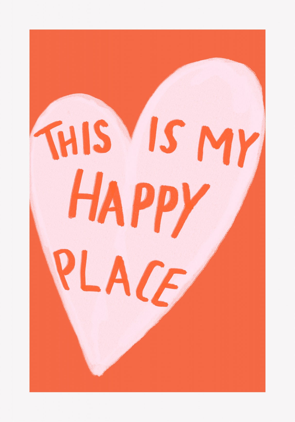 Happy Place Poster och Canvastavla