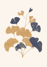 Golden Ginko Poster och Canvastavla