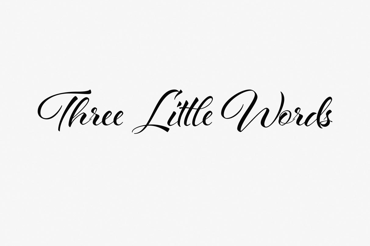 Three little words Poster och Canvastavla