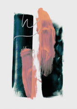 Abstract Brush Strokes 3x A1 Poster och Canvastavla