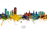 Leeds England Skyline Poster och Canvastavla