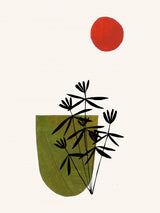 Olive Flowers Poster och Canvastavla