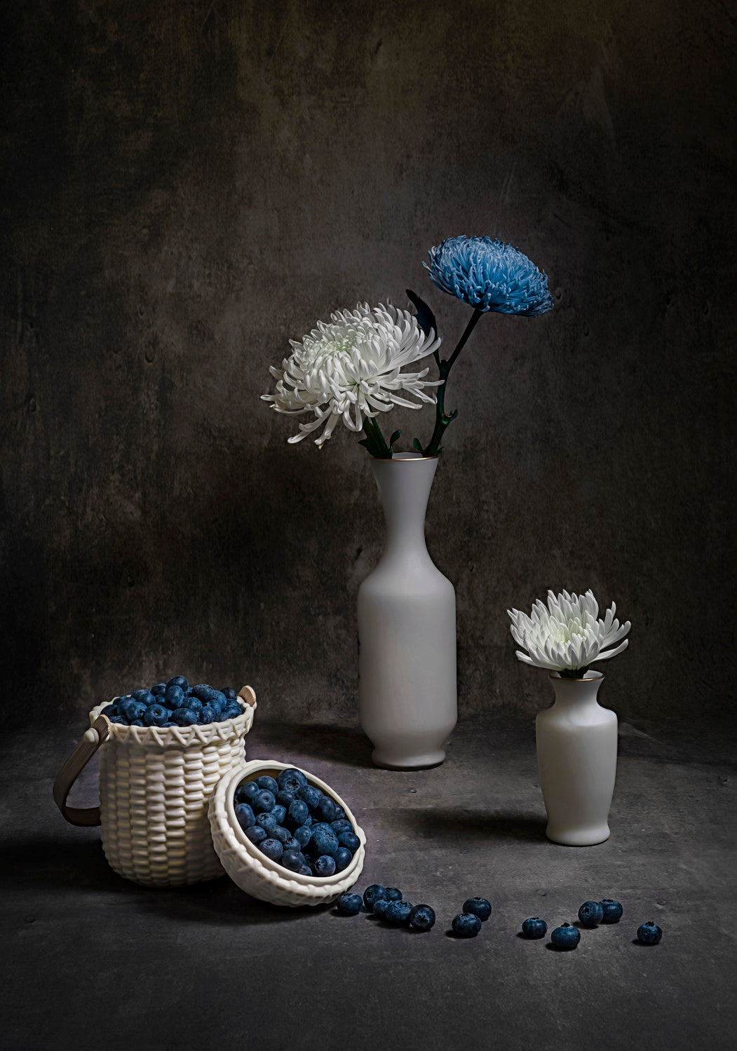 Still Life with Blueberries Poster och Canvastavla