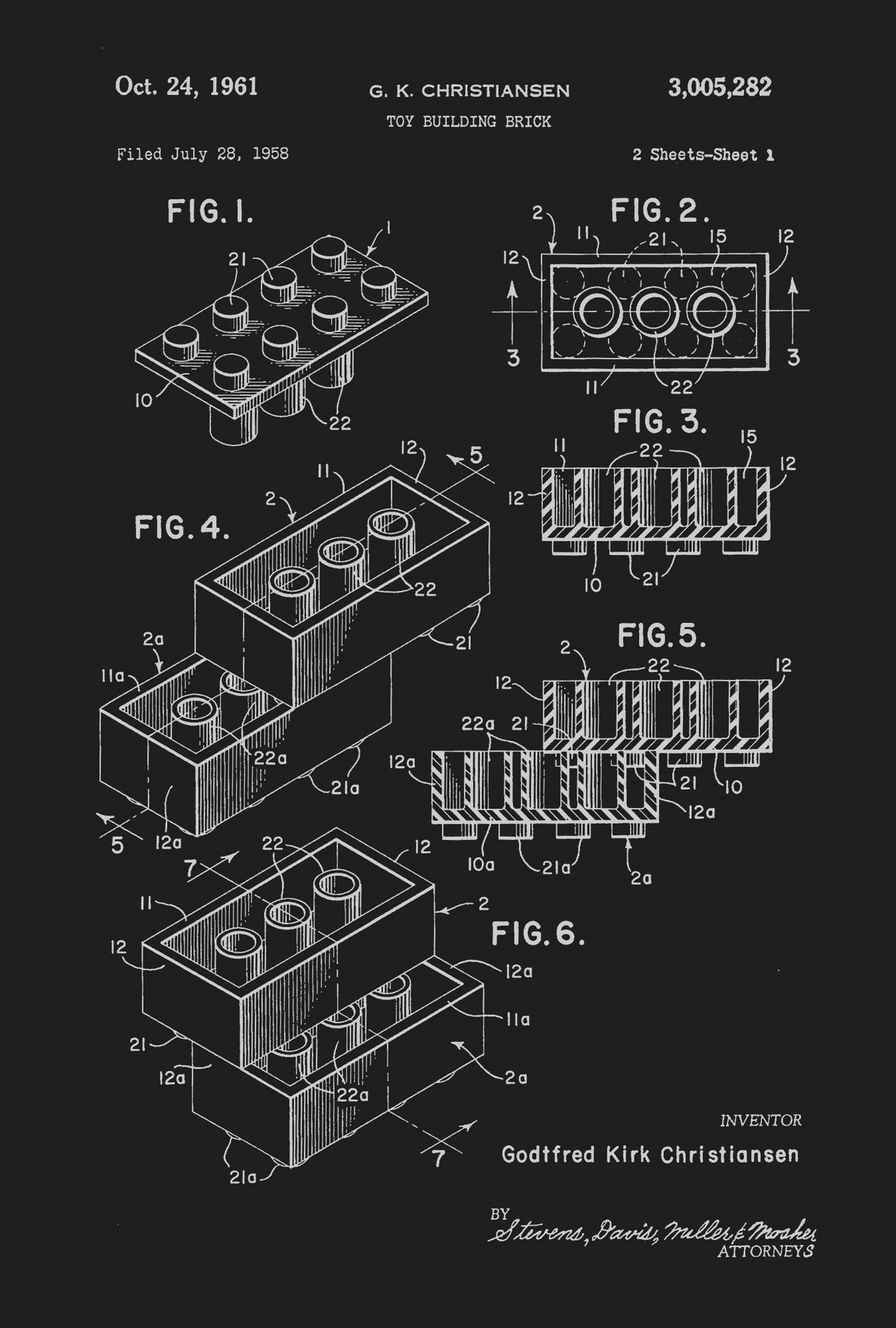 Lego Nº2 Poster och Canvastavla