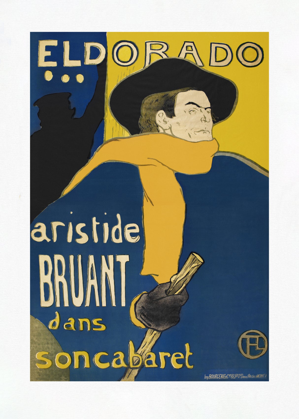 Les Ambassadeurs   Aristide Bruant (1892 Poster och Canvastavla