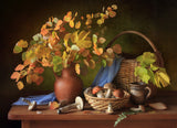 Autumn still life with mushrooms Poster och Canvastavla