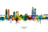 Amman Skyline Poster och Canvastavla