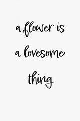 A flower is a lovesome thing Poster och Canvastavla