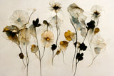 Beautiful Dry Flowers Poster och Canvastavla