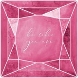 Be who you are gem raspberry pink Poster och Canvastavla