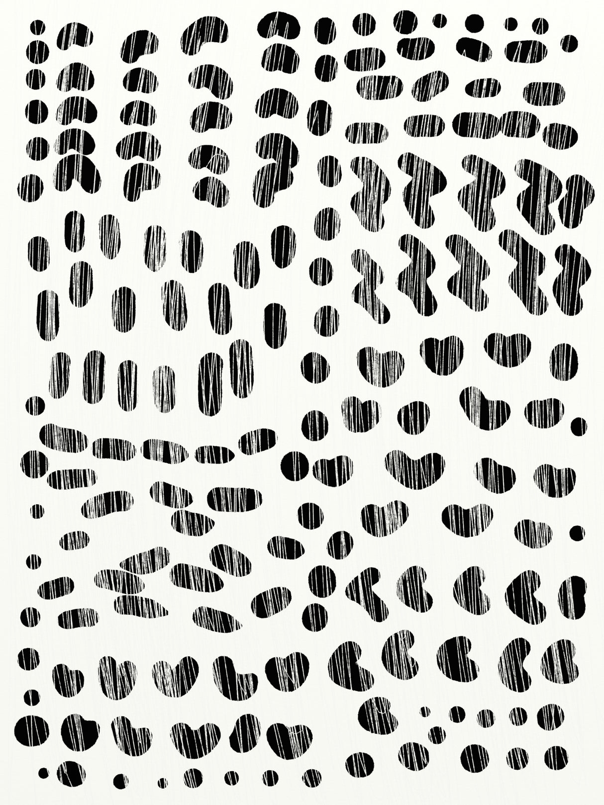 Dots and Strokes Poster och Canvastavla