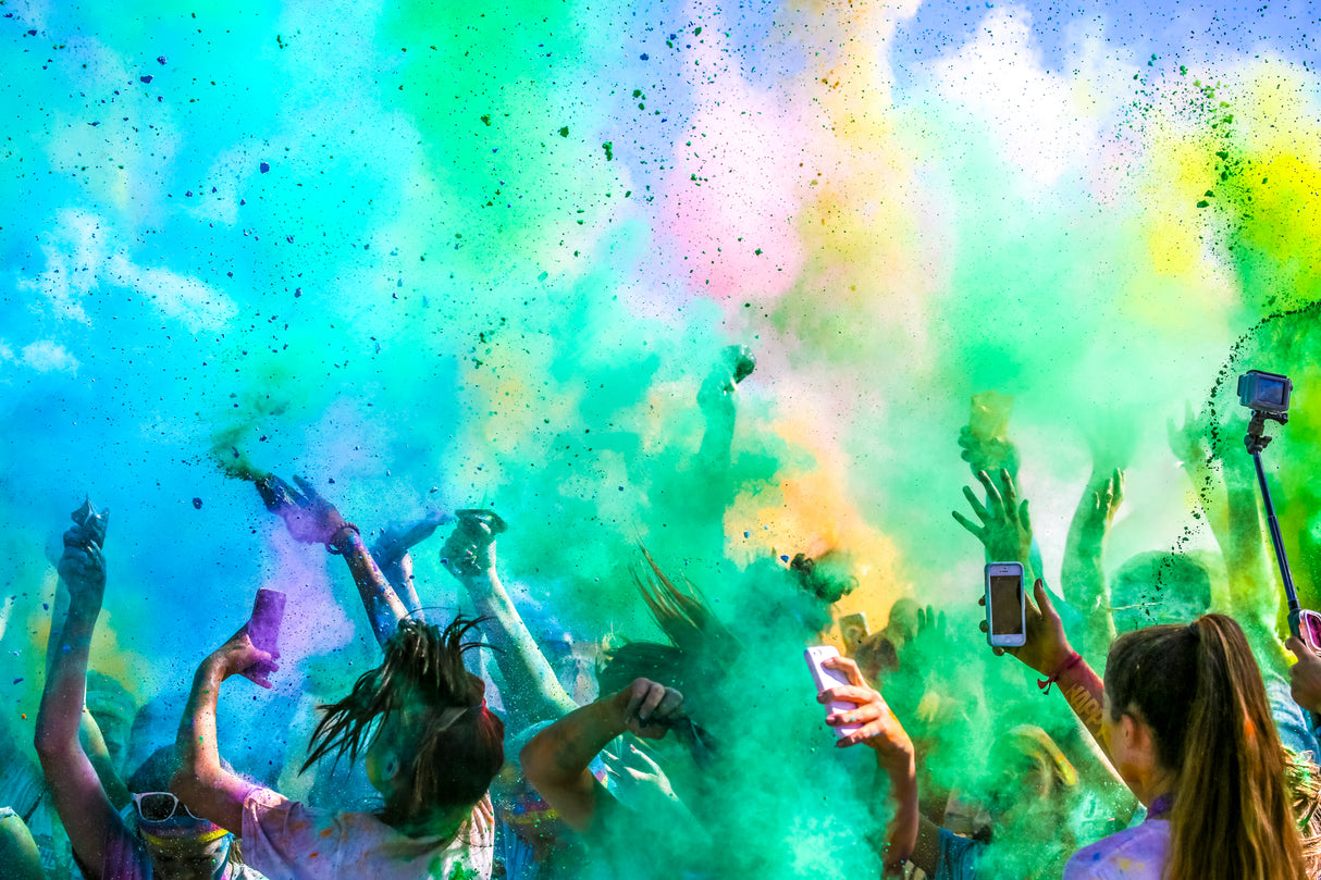 Color Run Poster och Canvastavla