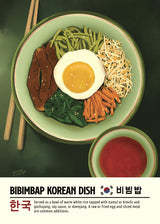 Bibimbap Poster Kitchen poster eller kökstavla