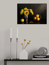 Summer flower with  Orange Poster och Canvastavla