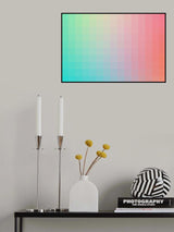 Lumen, Pink and Teal Poster och Canvastavla