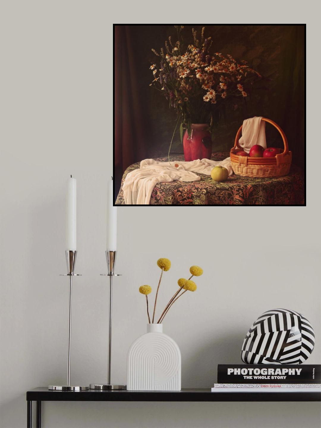 Flowers and Apples Poster och Canvastavla