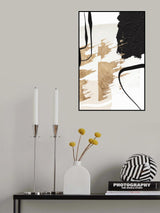 Abstract Black and Gold-6 Poster och Canvastavla