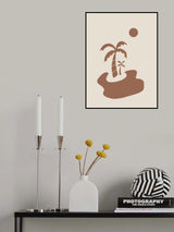 Minimal Island In Earth Tone Poster och Canvastavla