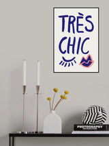 Tres Chic Blue Poster och Canvastavla