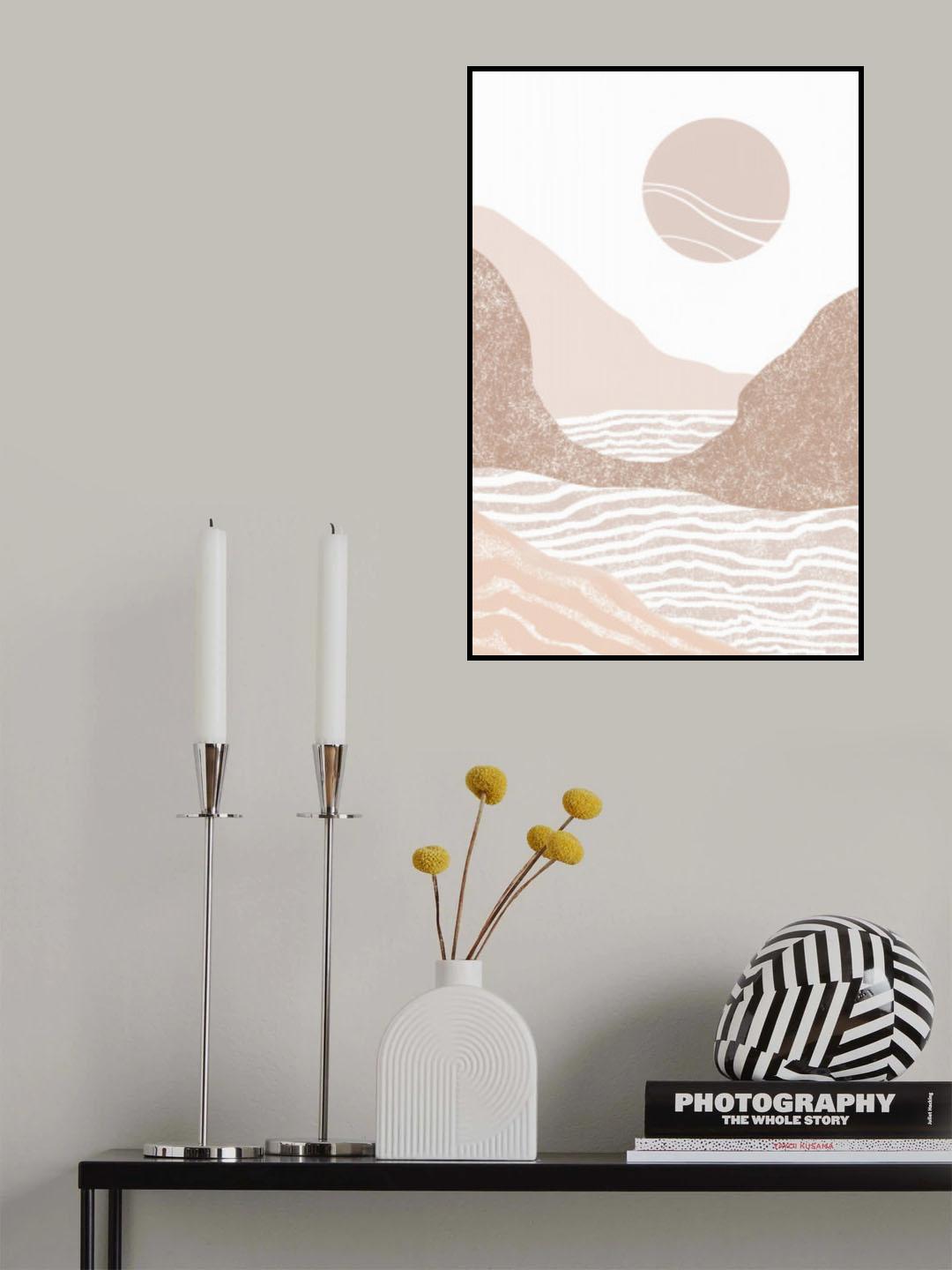 Sunset Seascape Art Poster och Canvastavla