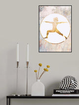 Yoga gold 4 Poster och Canvastavla