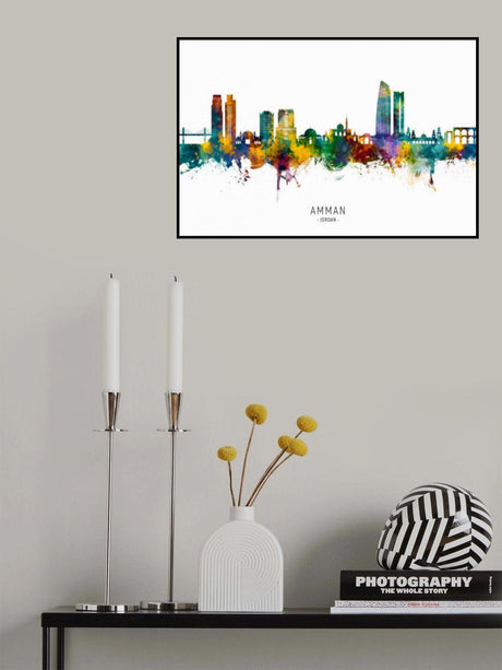 Amman Skyline Poster och Canvastavla