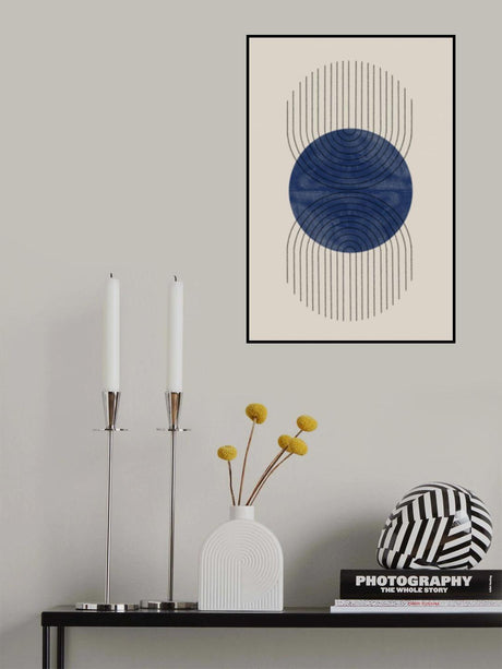 Perfect Point Blue Poster och Canvastavla