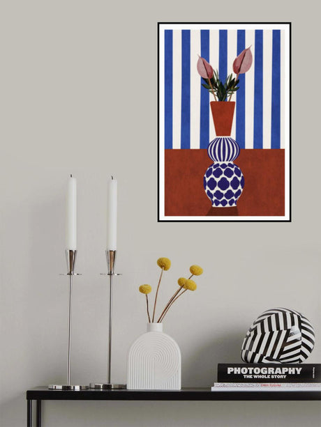 Flower Vase 2ratio 2x3 Print By Bohonewart Poster och Canvastavla