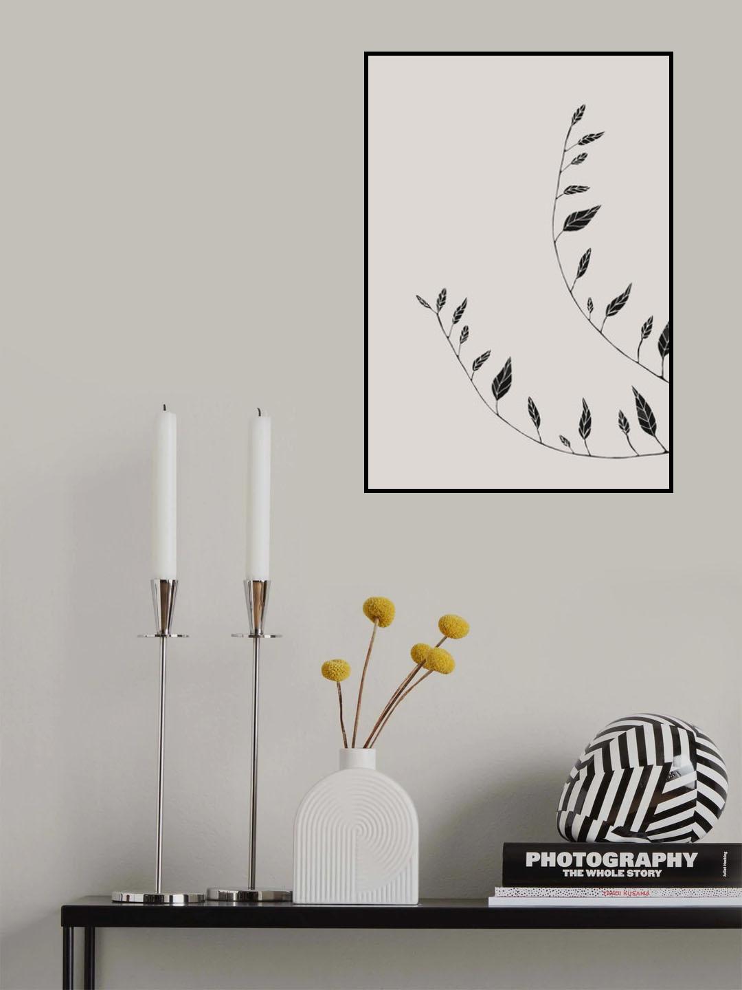 Wavy Branches Poster och Canvastavla